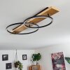 Pompu Taklampa LED Trä ljus, Svart, 2-ljuskällor