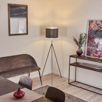 Malu Golvlampa, Golvlampa Nickel matt, 1-ljuskällor