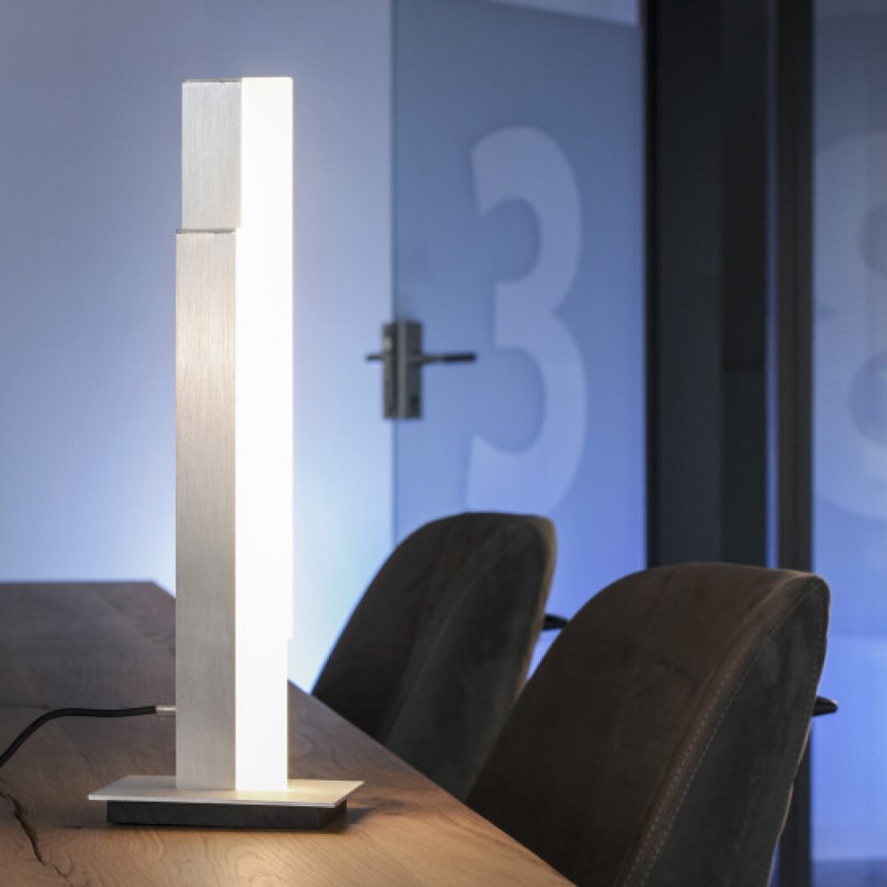Paul Neuhaus Q-Serie Q-TOWER Bordslampa LED Aluminium, 2-ljuskällor, Fjärrkontroll main product photo