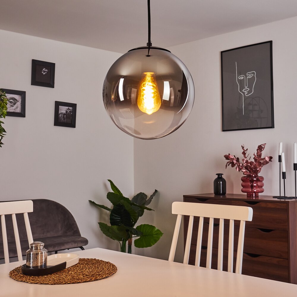 Ahanga Pendellampa Svart, 1-ljuskällor main product photo