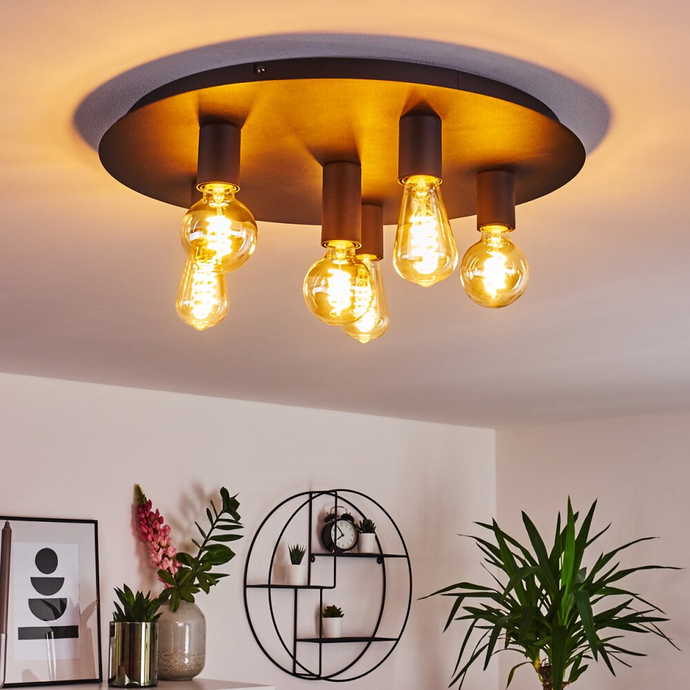 Esbjerg Taklampa Svart, 6-ljuskällor main product photo