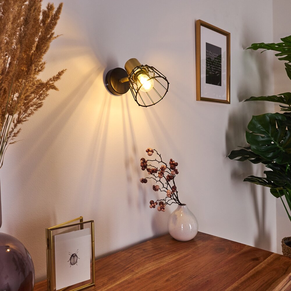 Kesao Vägglampa Mässing, Svart, 1-ljuskällor main product photo