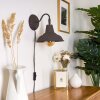 Palaina Vägglampa, Läslampa Brun, 1-ljuskällor