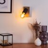 Raccuia Vägglampa Trä mörkt, Svart, 1-ljuskällor