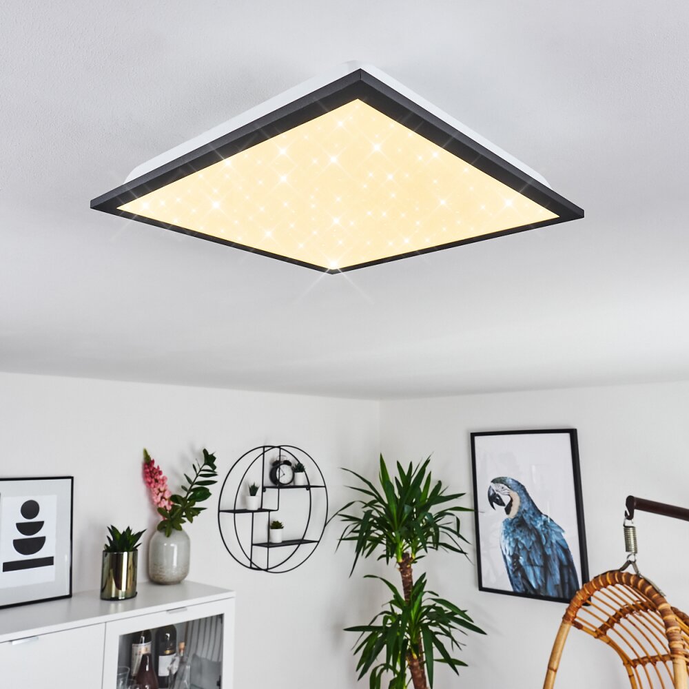 Salmi Taklampa LED Svart, Vit, 1-ljuskällor main product photo