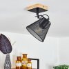 Panaguá Taklampa, Takstrålkastare Trä ljus, Svart, 1-ljuskällor