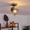Panaguá Taklampa, Takstrålkastare Trä ljus, Svart, 1-ljuskällor