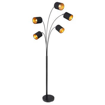 Globo Kaddy Golvlampa Svart, 5-ljuskällor Globo Kaddy Golvlampa Svart, 5-ljuskällor