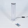 Hatara Bordslampa LED Krom, 1-ljuskällor, Fjärrkontroll, Färgväxlare