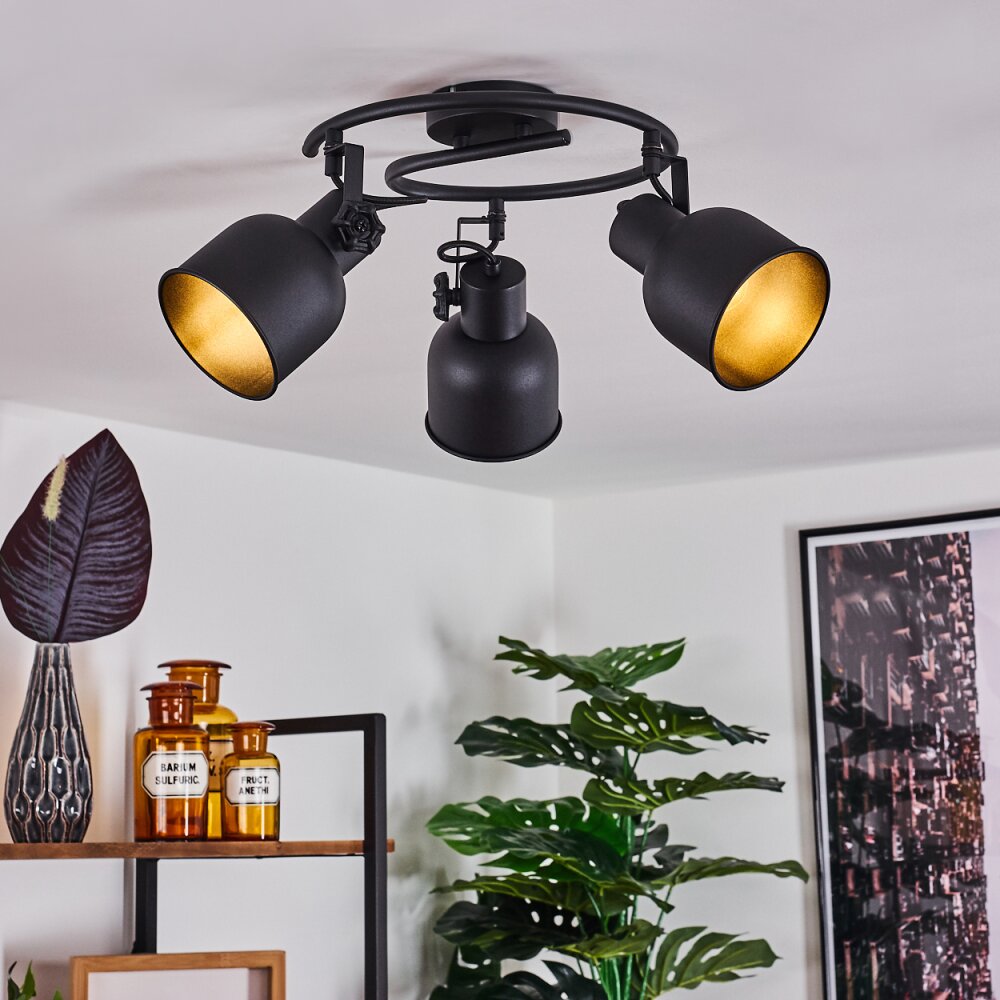 Juliboy Taklampa, Takstrålkastare Svart, 3-ljuskällor main product photo