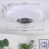 Sambani LED Krom, Vit, 1-ljuskällor, Fjärrkontroll, Färgväxlare