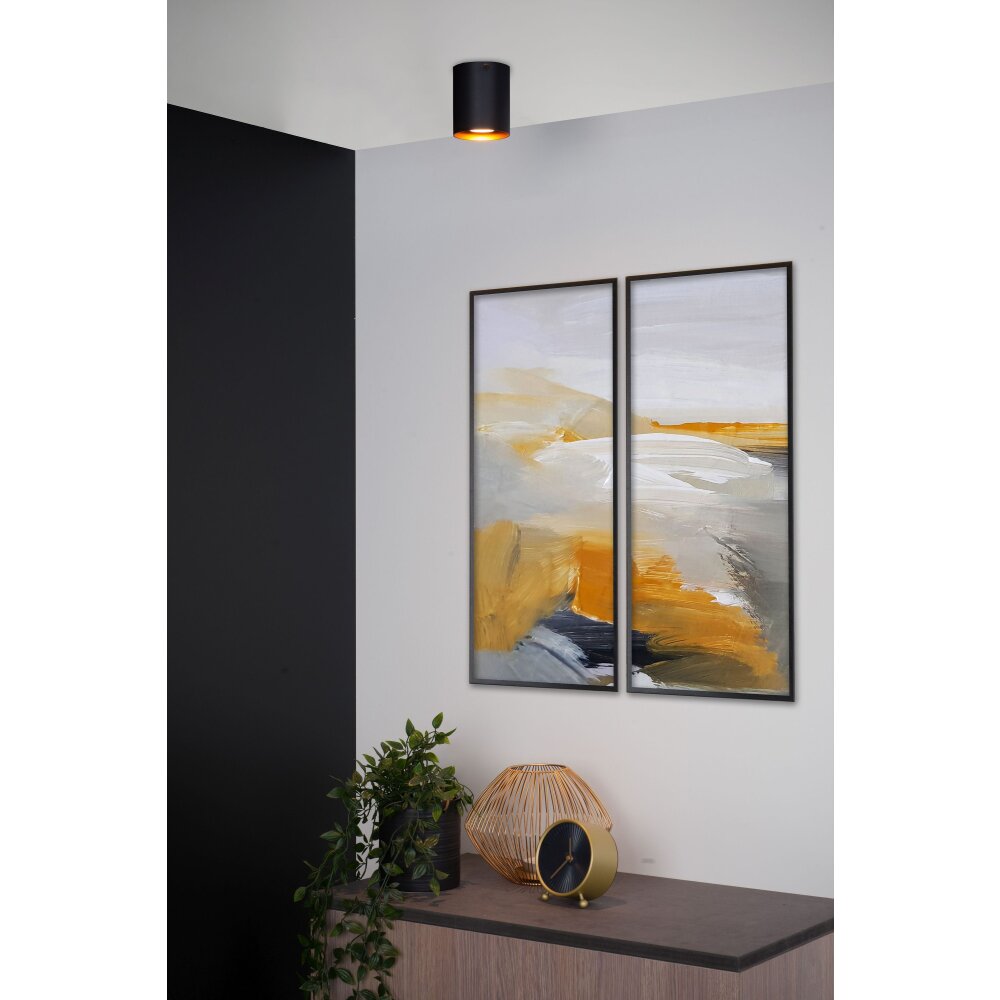 Lucide BIDO Taklampa Kopparfärg, Svart, 1-ljuskällor main product photo