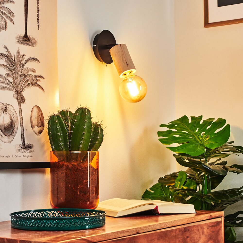 Vasanello Vägglampa Svart, 1-ljuskällor main product photo
