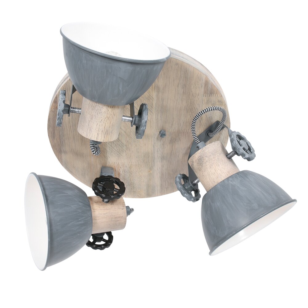 Steinhauer Gearwood Taklampa Brun, Grått, 3-ljuskällor main product photo