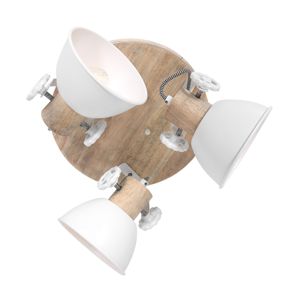 Steinhauer Gearwood Taklampa Brun, Vit, 3-ljuskällor main product photo