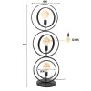 Mirandola  Golvlampa, Golvlampa Grått, 3-ljuskällor