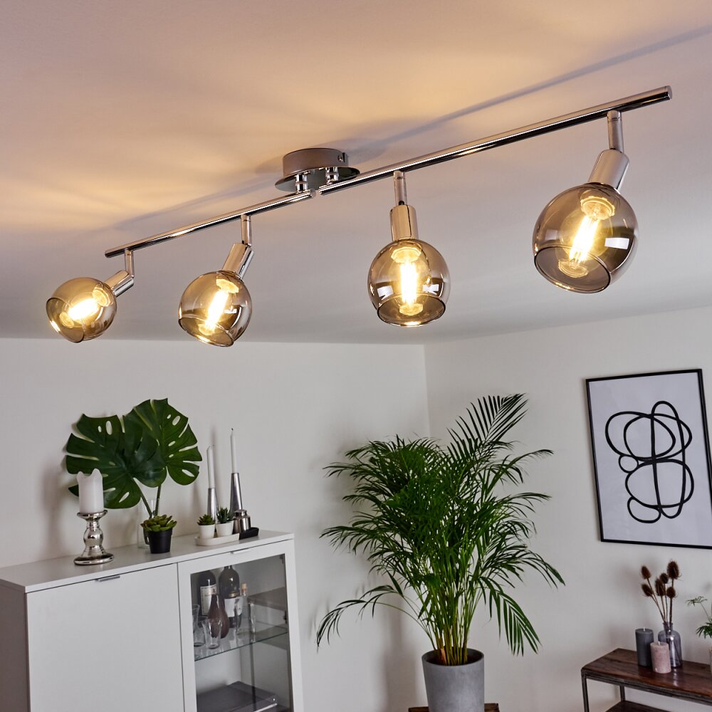 Stranderod Taklampa, Takstrålkastare Krom, 4-ljuskällor main product photo