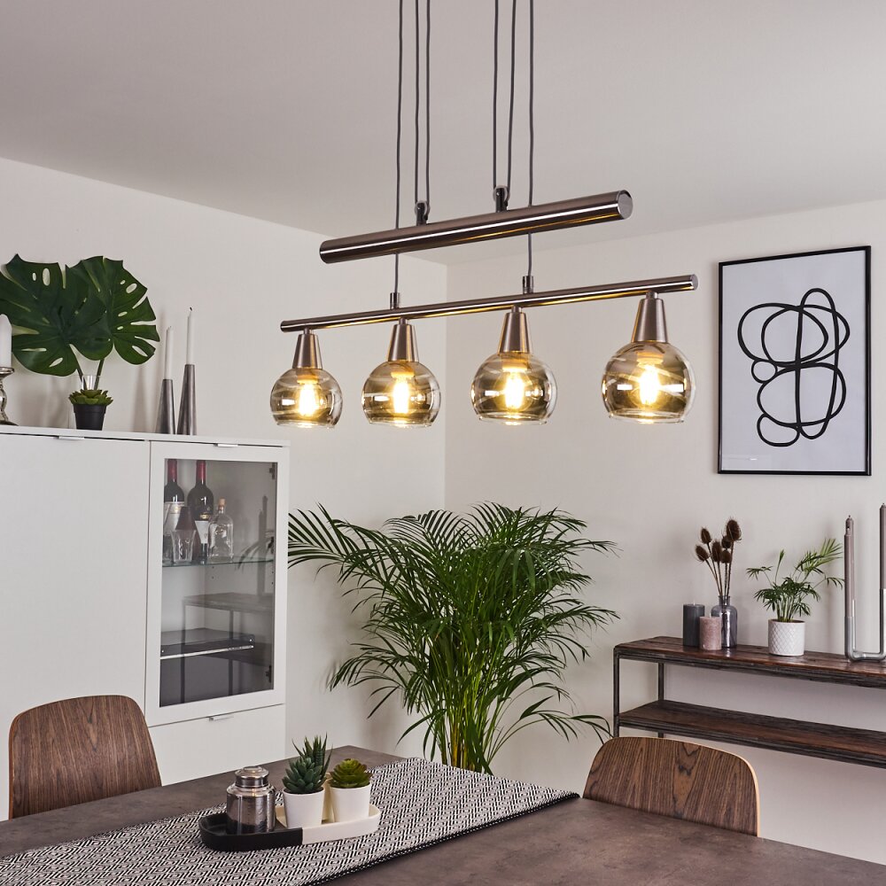 Warga Pendelbelysning LED Nickel matt, 4-ljuskällor main product photo