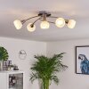 Warga Taklampa LED Nickel matt, 5-ljuskällor