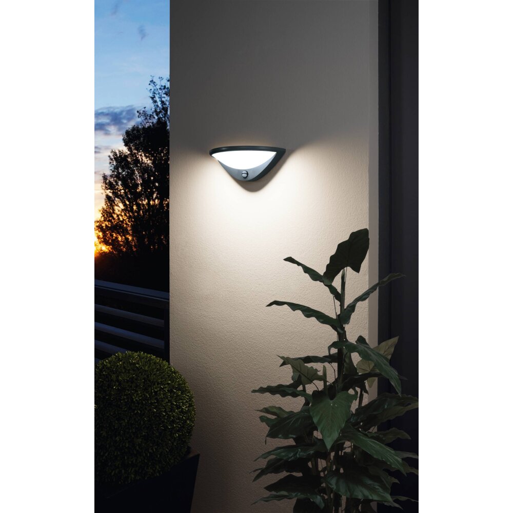 Eglo Lampor BELCREDA Vägglampa LED Antracit, 1-ljuskällor, Rörelsedetektor main product photo