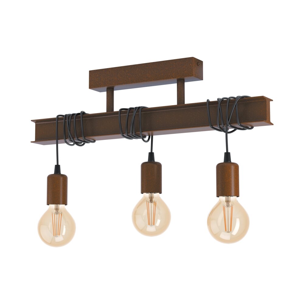 Eglo Lampor TOWNSHEND Taklampa Antik, Brun, 3-ljuskällor main product photo