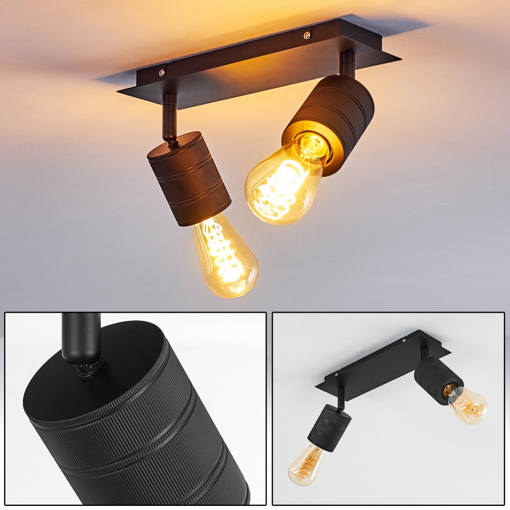 Ajaccio Taklampa, Takstrålkastare Svart, 2-ljuskällor main product photo