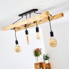 Palmetto Taklampa Trä ljus, Svart, 4-ljuskällor