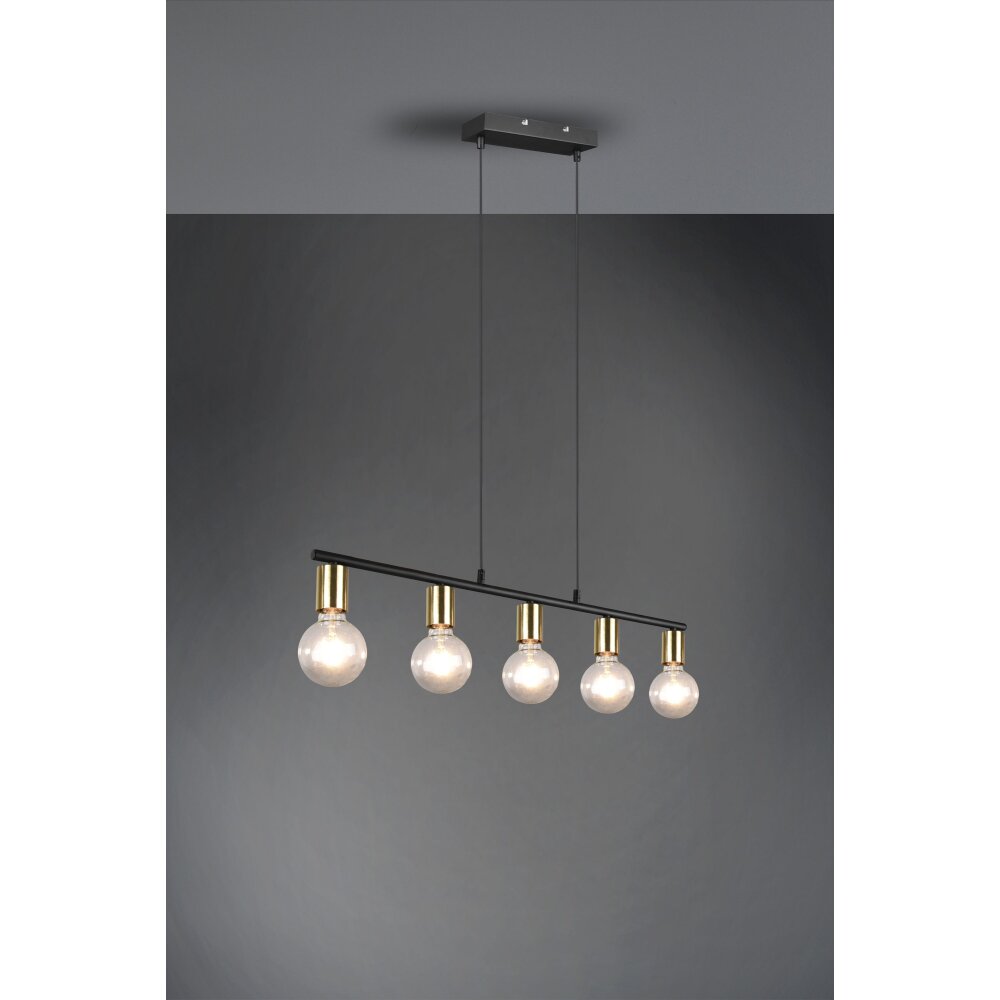 Reality Vannes Pendelbelysning Svart, 5-ljuskällor main product photo