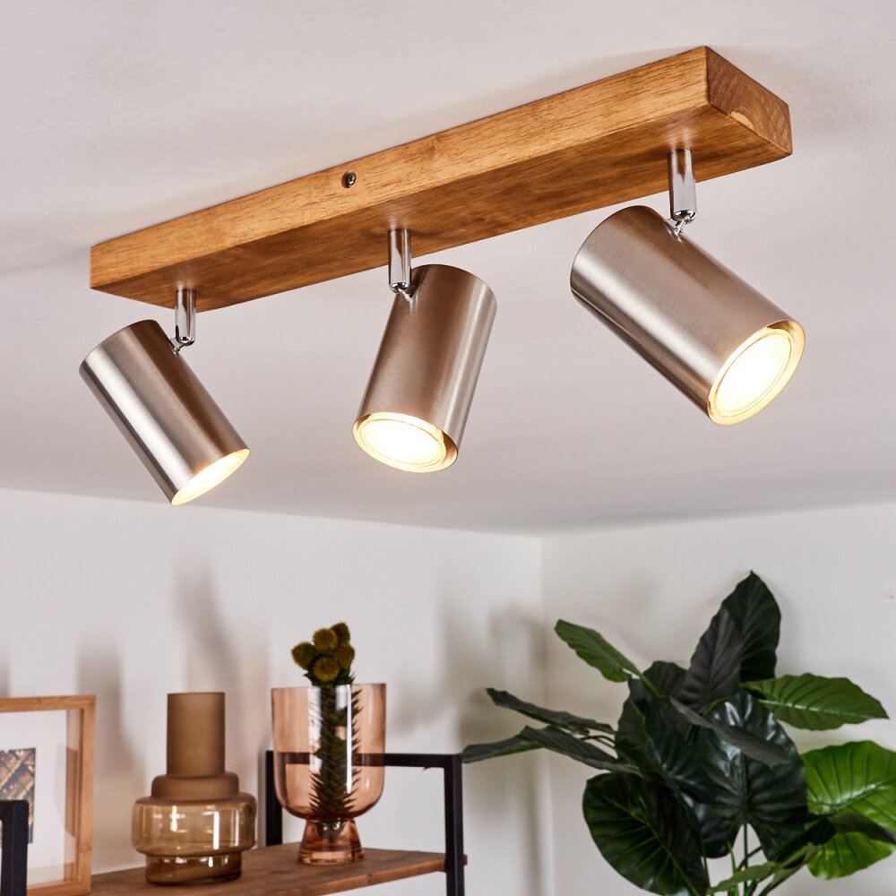 Zuoz Taklampa, Takstrålkastare Trä ljus, 3-ljuskällor main product photo