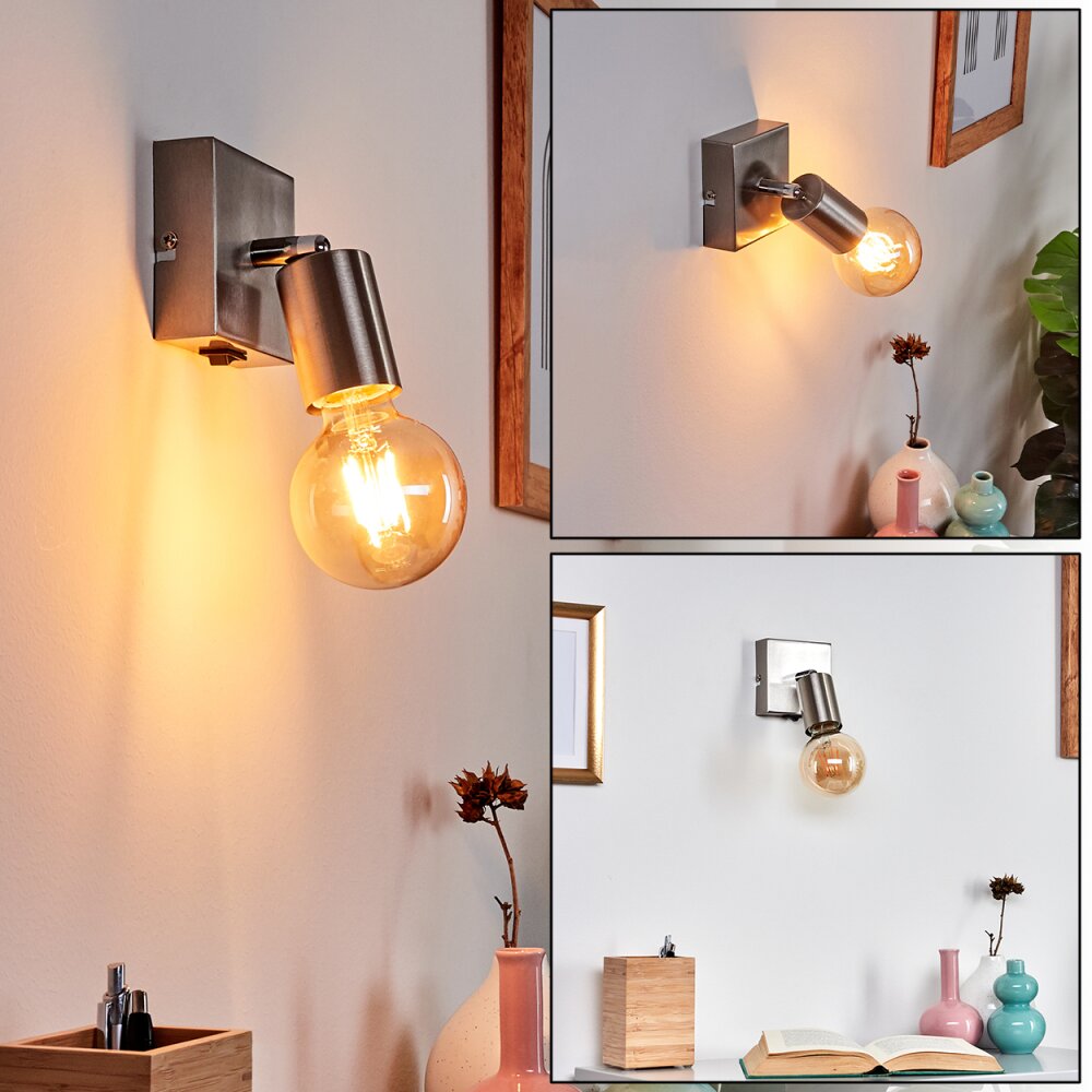 Tulla Vägglampa Nickel matt, 1-ljuskällor main product photo