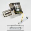 Tulla Vägglampa Nickel matt, 1-ljuskällor