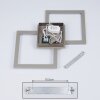 Batuna Taklampa LED Nickel matt, 1-ljuskällor