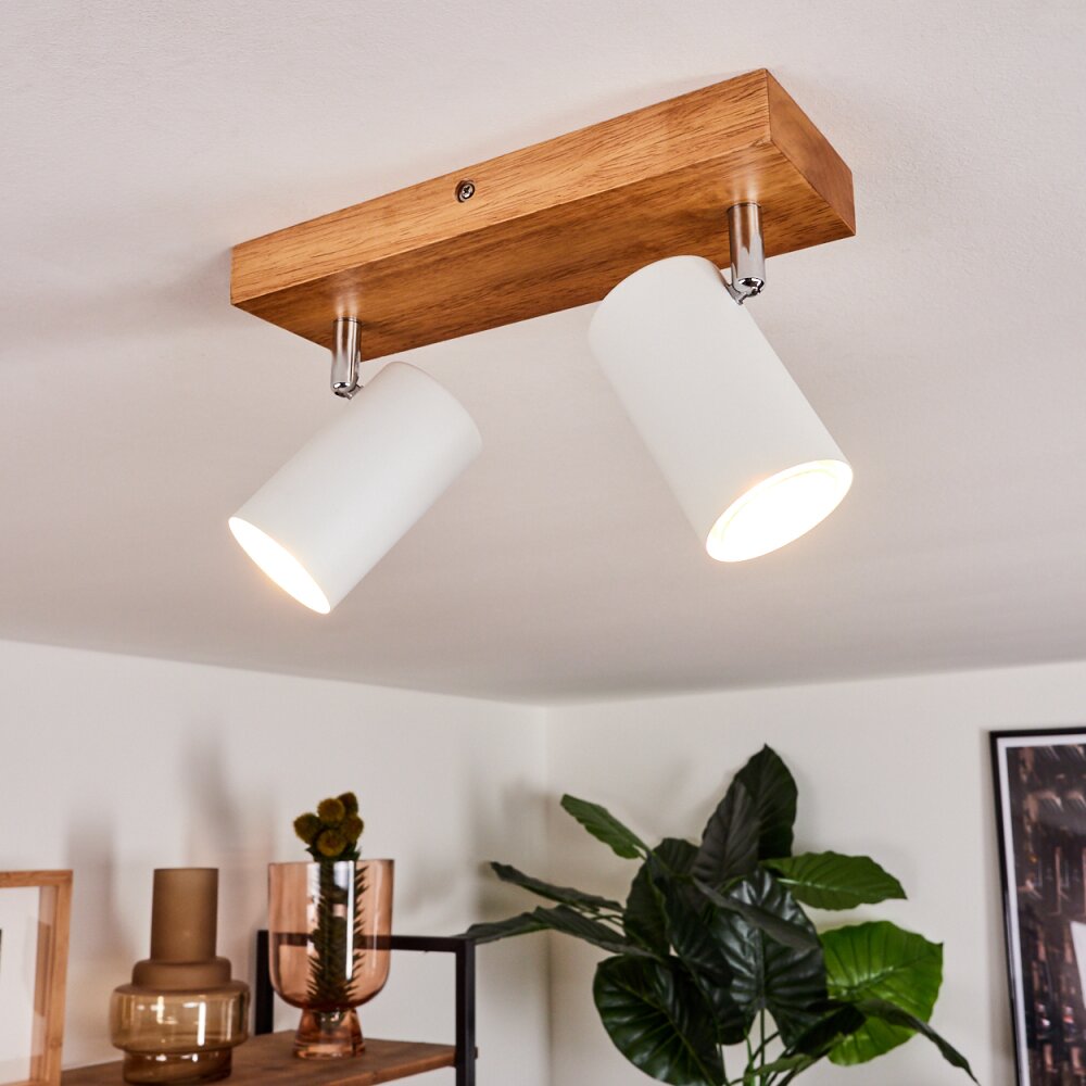 Zuoz Taklampa, Takstrålkastare Trä ljus, 2-ljuskällor main product photo