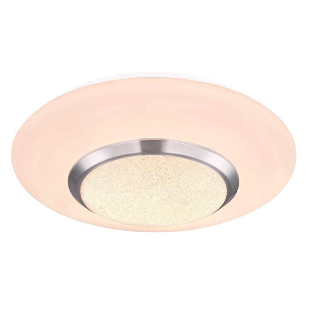 Globo CANDIDA Taklampa LED Nickel matt, Vit, 1-ljuskällor, Fjärrkontroll, Färgväxlare main product photo