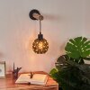 Sunasau Vägglampa Trä ljus, Svart, 1-ljuskällor