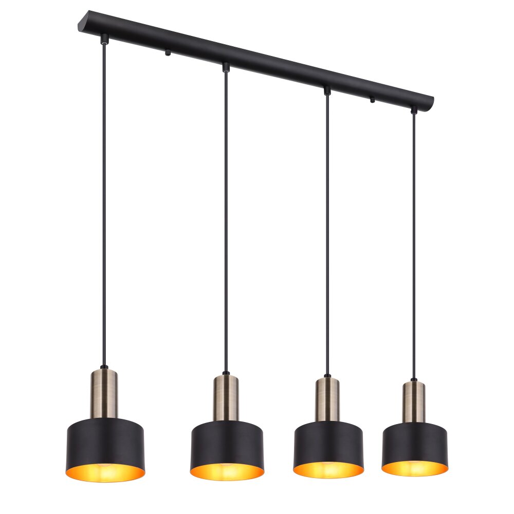Globo SWINNI Pendelbelysning LED Mässing, Svart, 4-ljuskällor main product photo