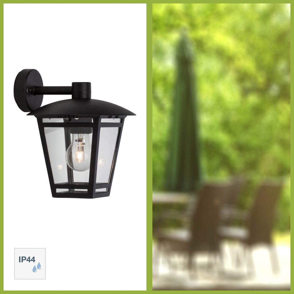 Brilliant vägglampa utomhus Svart, 1-ljuskällor main product photo