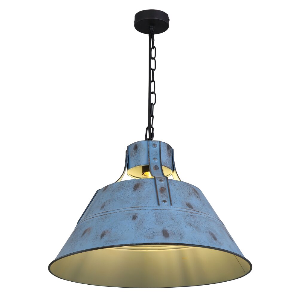 Globo GÜNTHER Pendellampa Blå, Svart, 1-ljuskällor main product photo