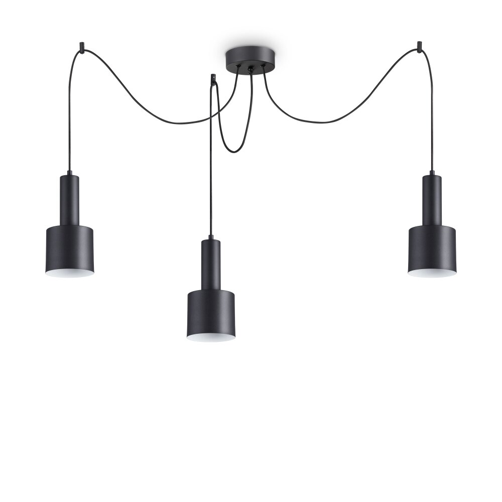 Ideallux HOLLY Pendelbelysning Svart, 3-ljuskällor main product photo