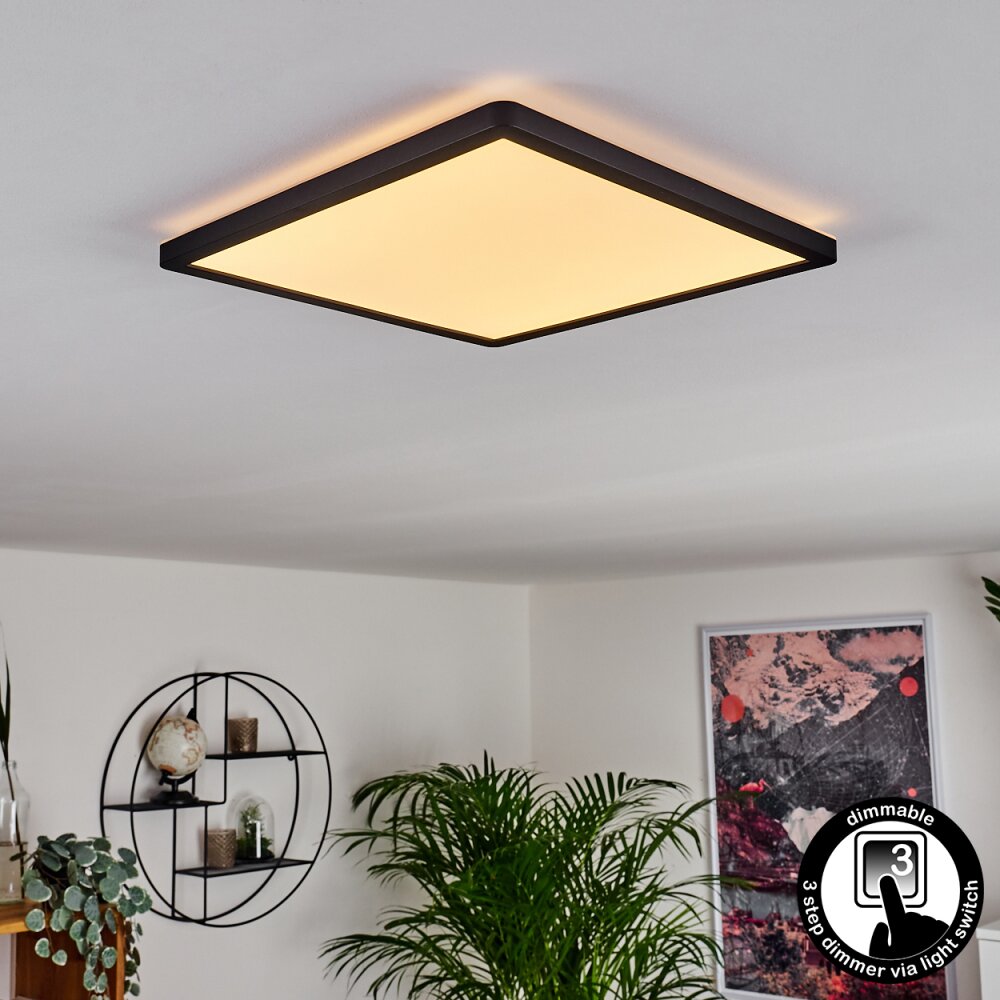 Boyero Taklampa, Panel LED Svart, 1-ljuskällor main product photo