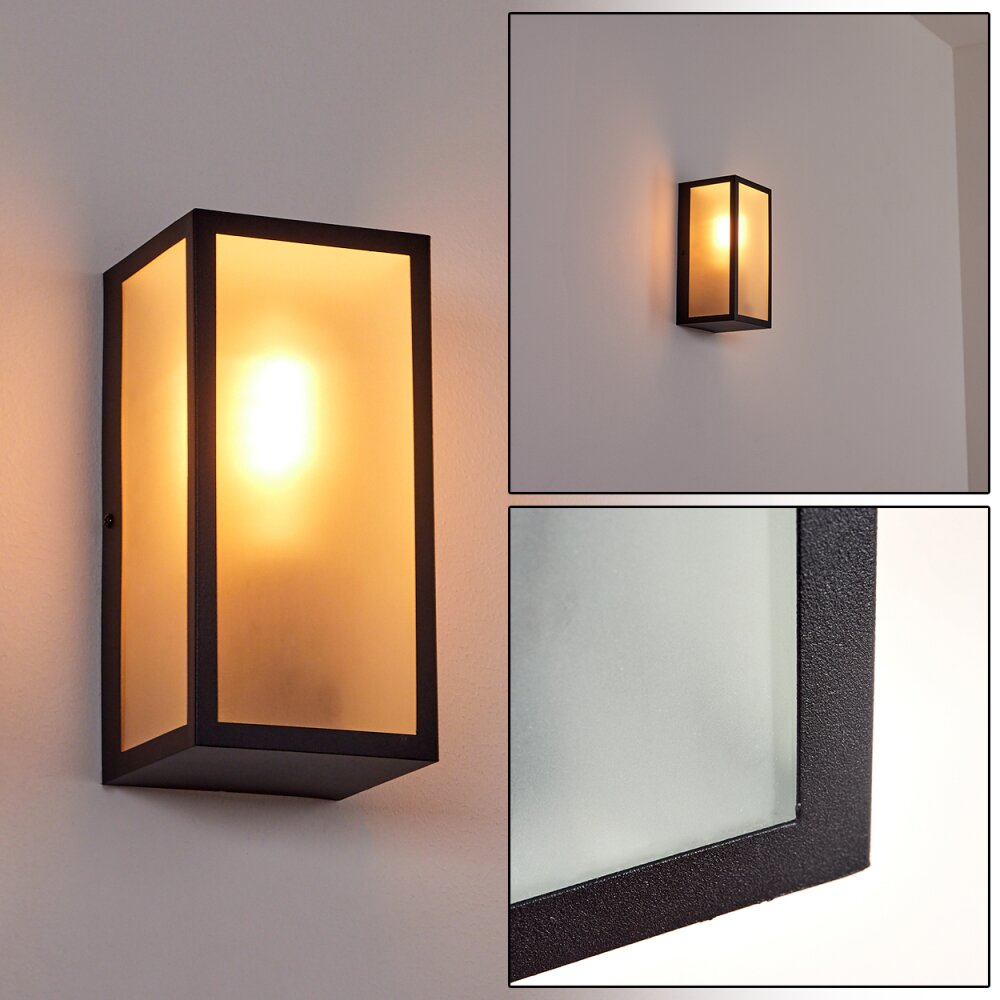 Hakkas vägglampa utomhus Svart, 1-ljuskällor main product photo