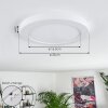 Canditas Taklampa, Panel LED Vit, 1-ljuskällor