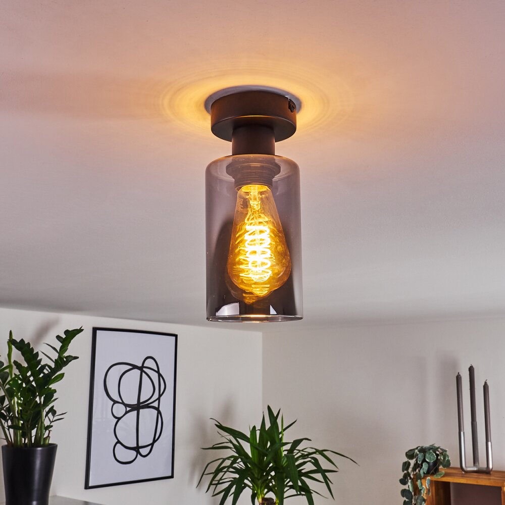 Hunouri Taklampa Svart, 1-ljuskällor main product photo