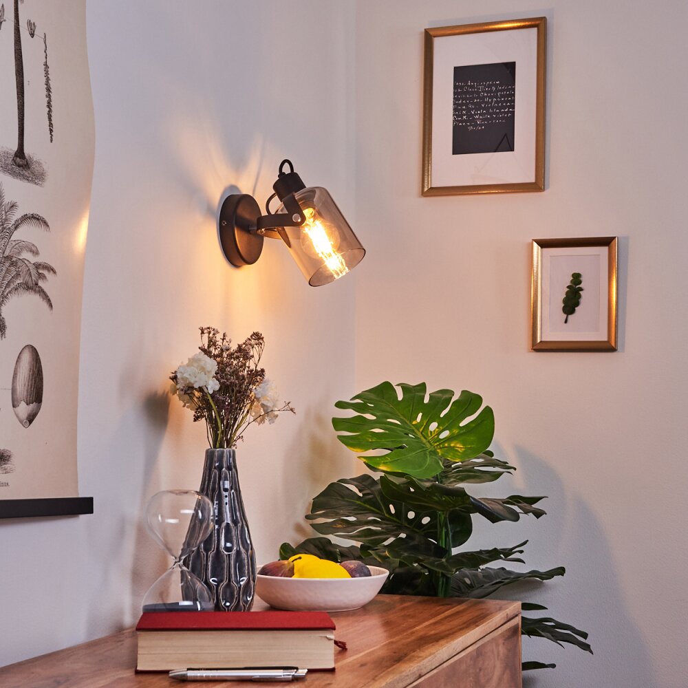 Quieri Vägglampa Svart, 1-ljuskällor main product photo
