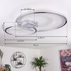 Tuzik Taklampa LED Krom, 1-ljuskällor