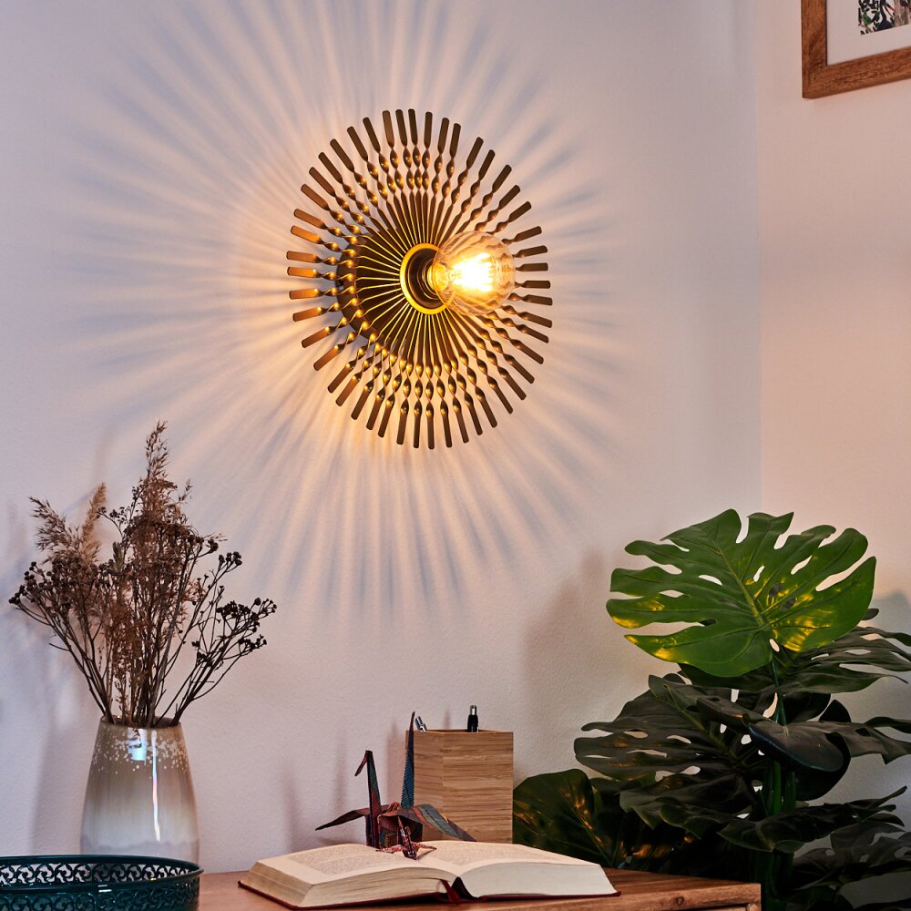 Julie Vägglampa Guld, Svart, 1-ljuskällor main product photo