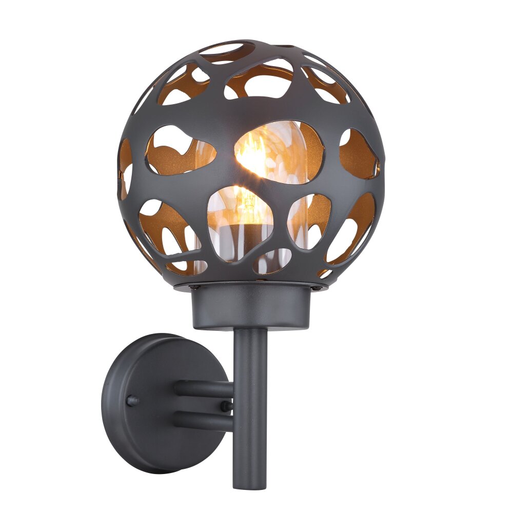 Globo HILARIO vägglampa utomhus Antracit, 1-ljuskällor main product photo