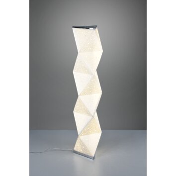 Reality Suma Golvlampa, Golvlampa LED Krom, 1-ljuskällor, Fjärrkontroll, Färgväxlare