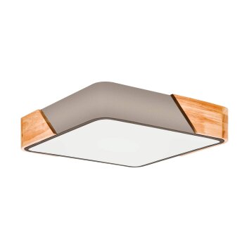 Eglo Lampor GRIMALDINO Taklampa Trä ljus, Taupe, 2-ljuskällor