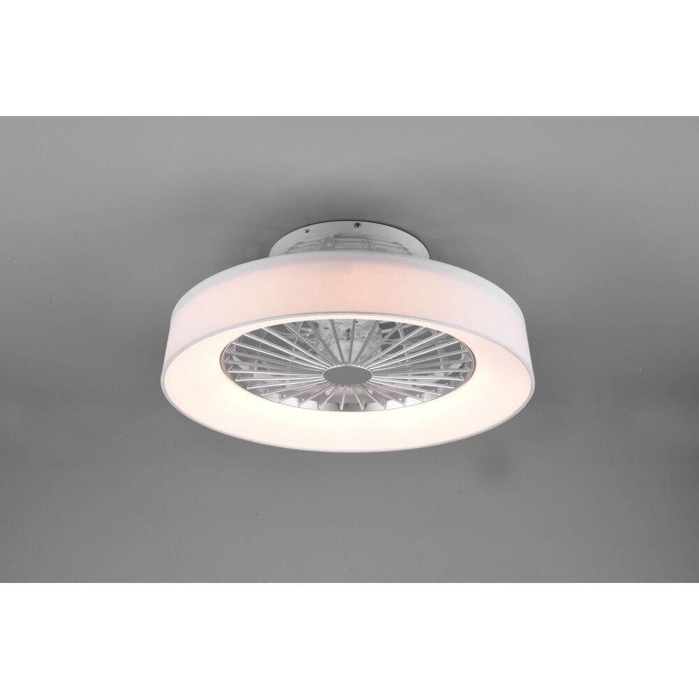 Reality Farsund Takfläkt med belysning LED Vit, 1-ljuskällor, Fjärrkontroll main product photo